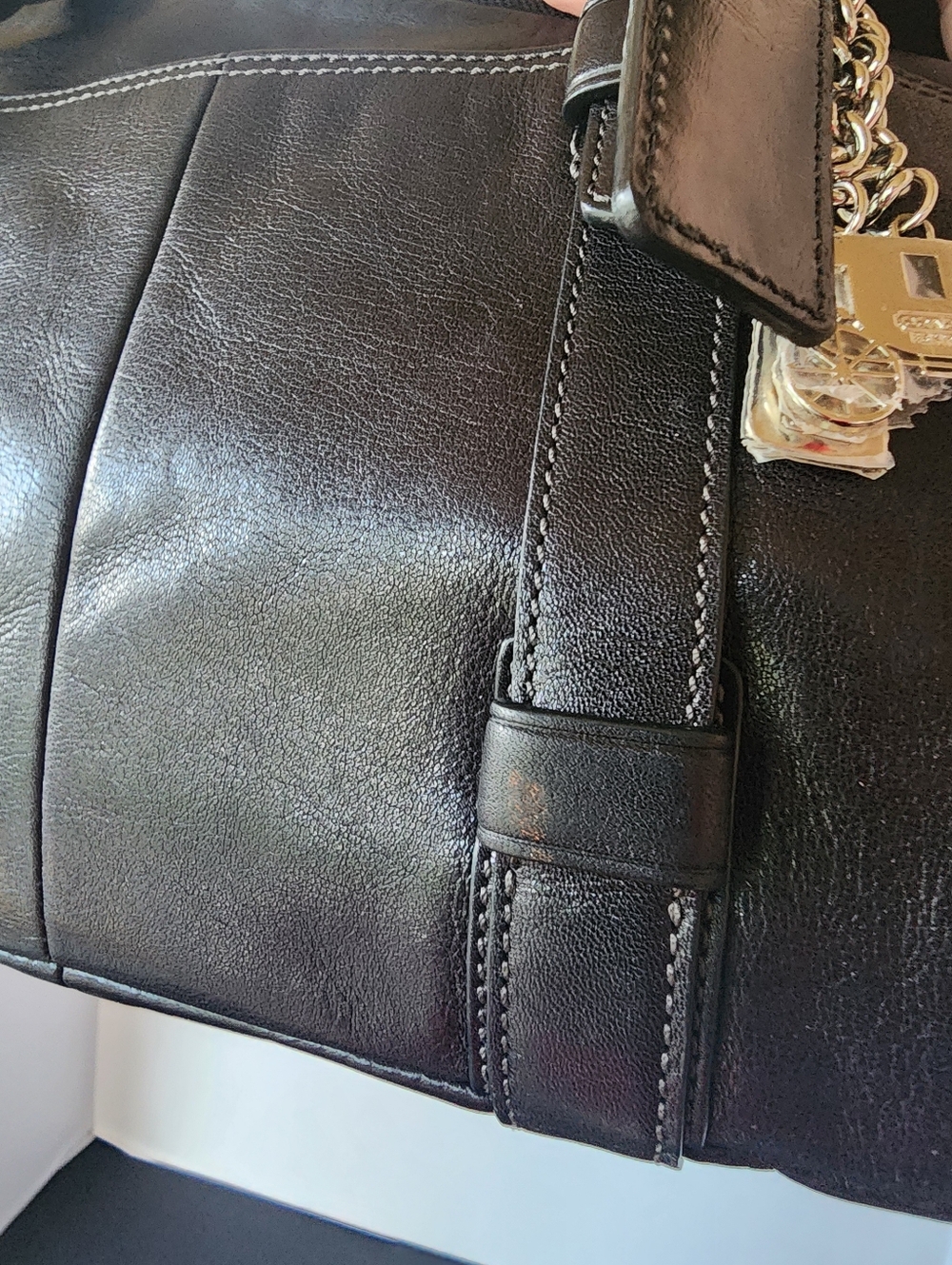 Coach Bonnie Cashin Soho Shoulder Bag, Black Leather, EUC, 2008, 12696 - Picture 13 of 16